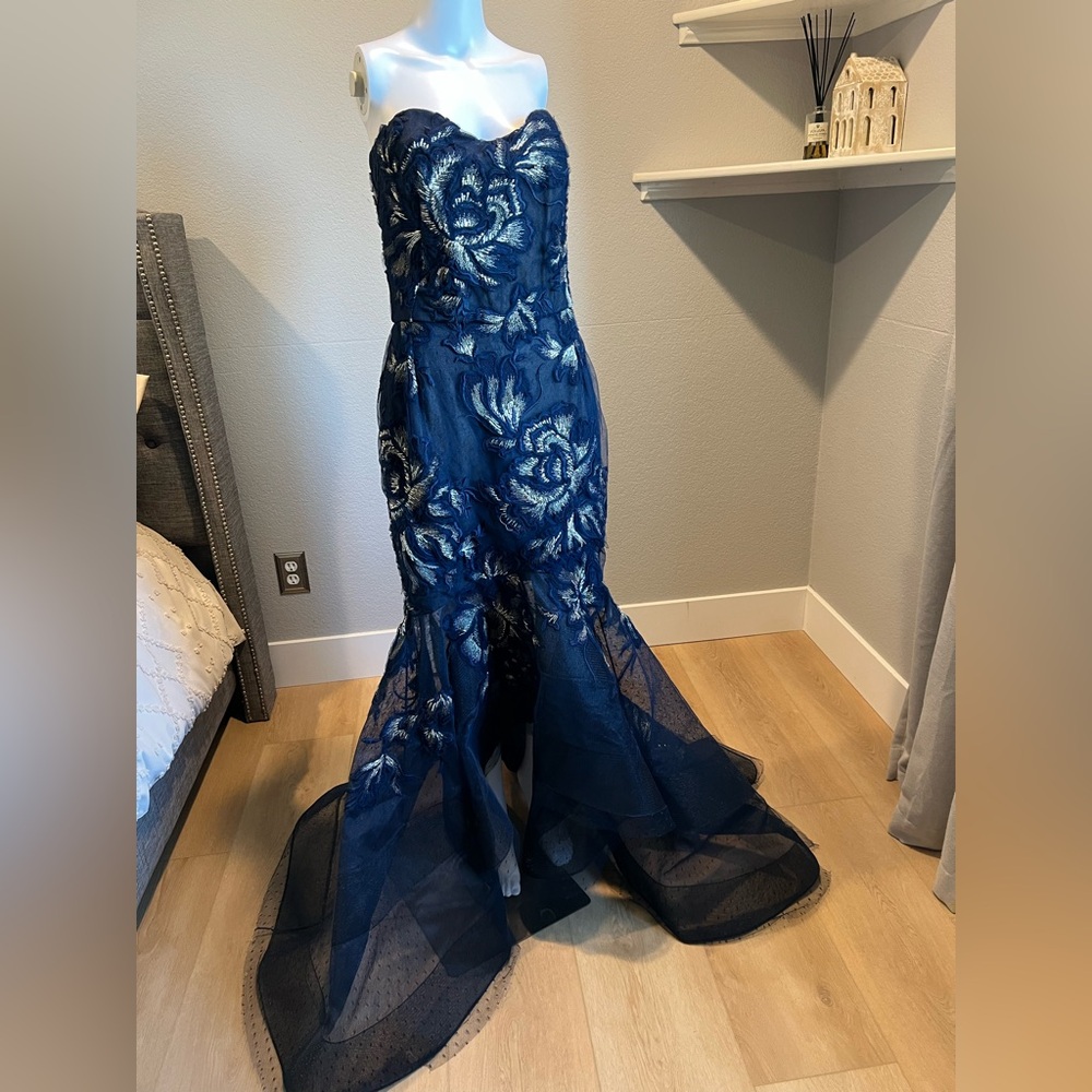 Marchesa Blue Gown